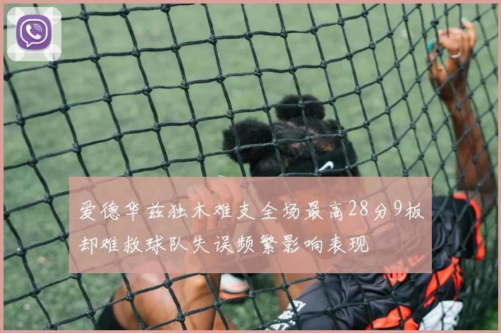 爱德华兹独木难支全场最高28分9板却难救球队失误频繁影响表现